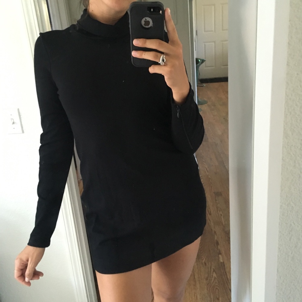 Black Theory Turtleneck Mini Dress